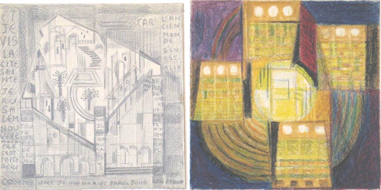 Jérusalem Céleste, préparations, 1958 