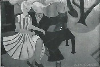 Couple sur un banc, 1943-45 