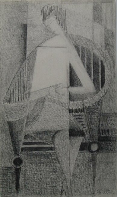 Femme dans un fauteuil, étude, 1960-63 