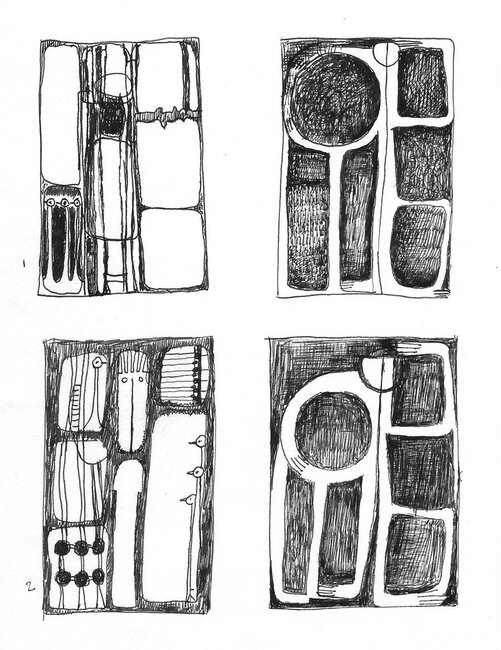 Huile sur carton, 1975-80 * 