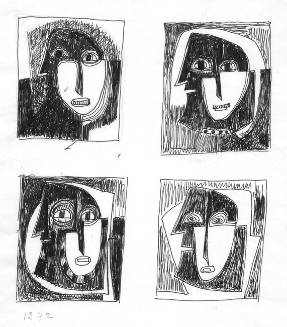 Études visages, 1972 *