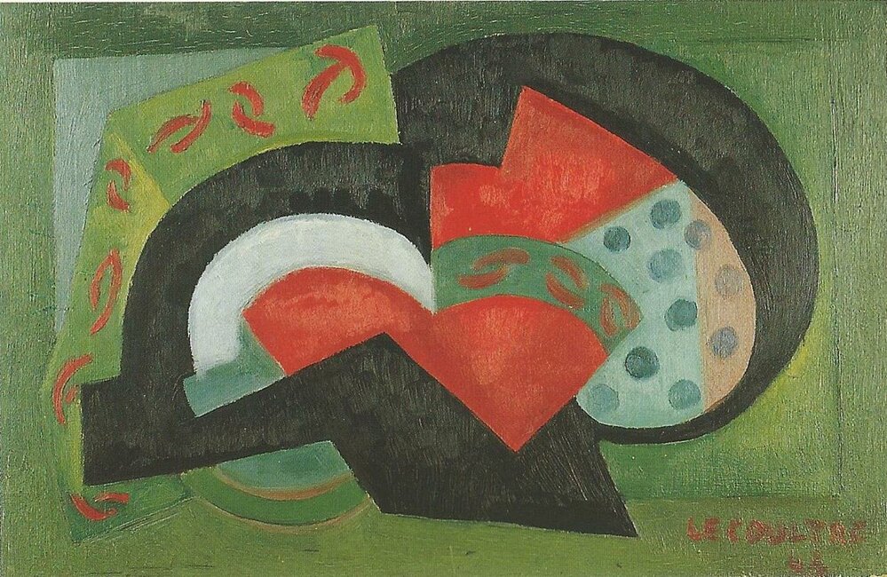 Composition en noir et rouge, 1948 