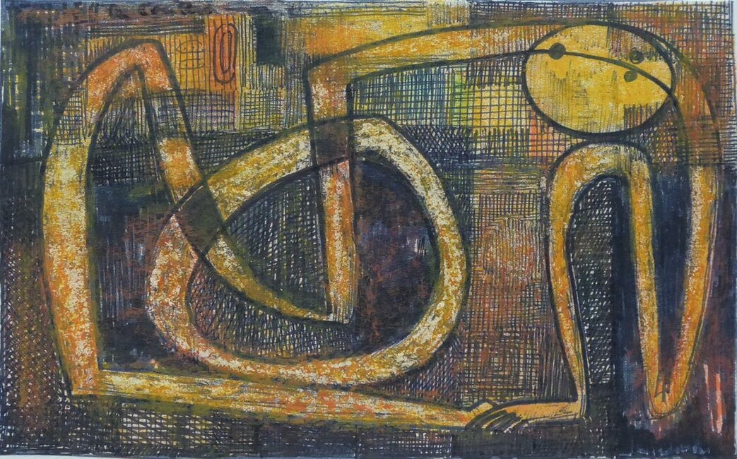 Pastel, stylo feutre, 1974 environ 