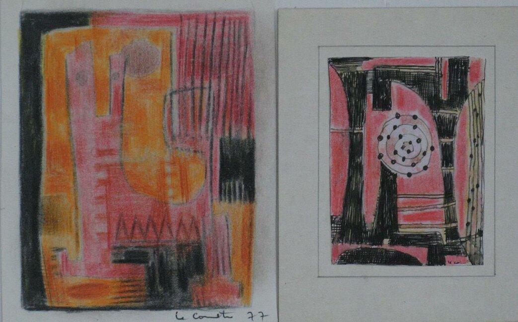 Pastels, 1977 environ 