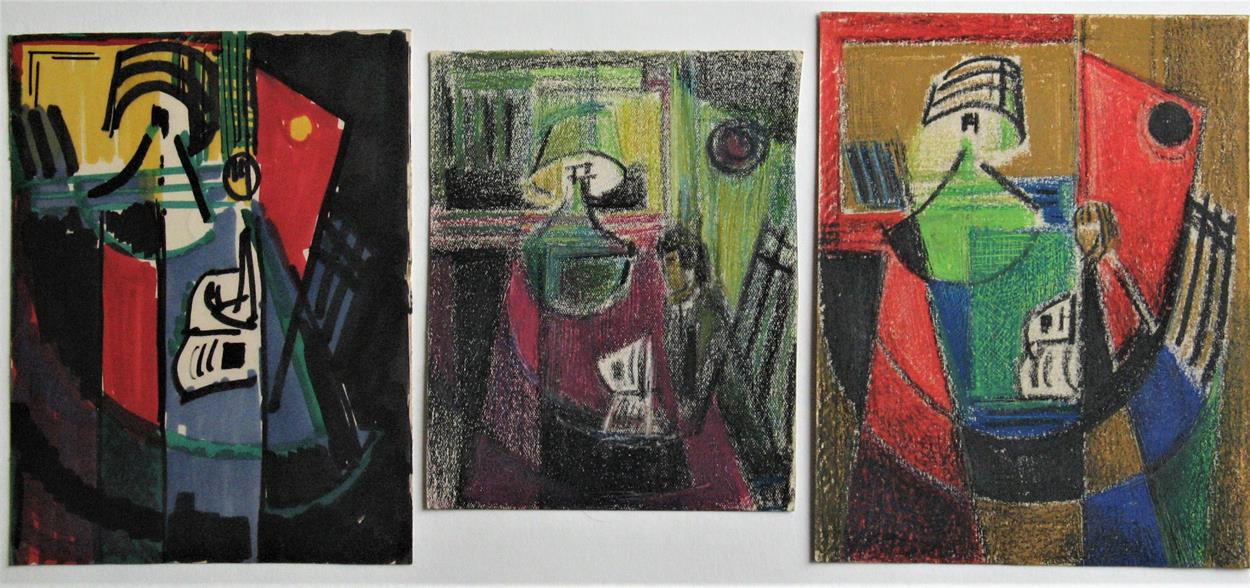 Feutre, Pastel, 1965 environ 