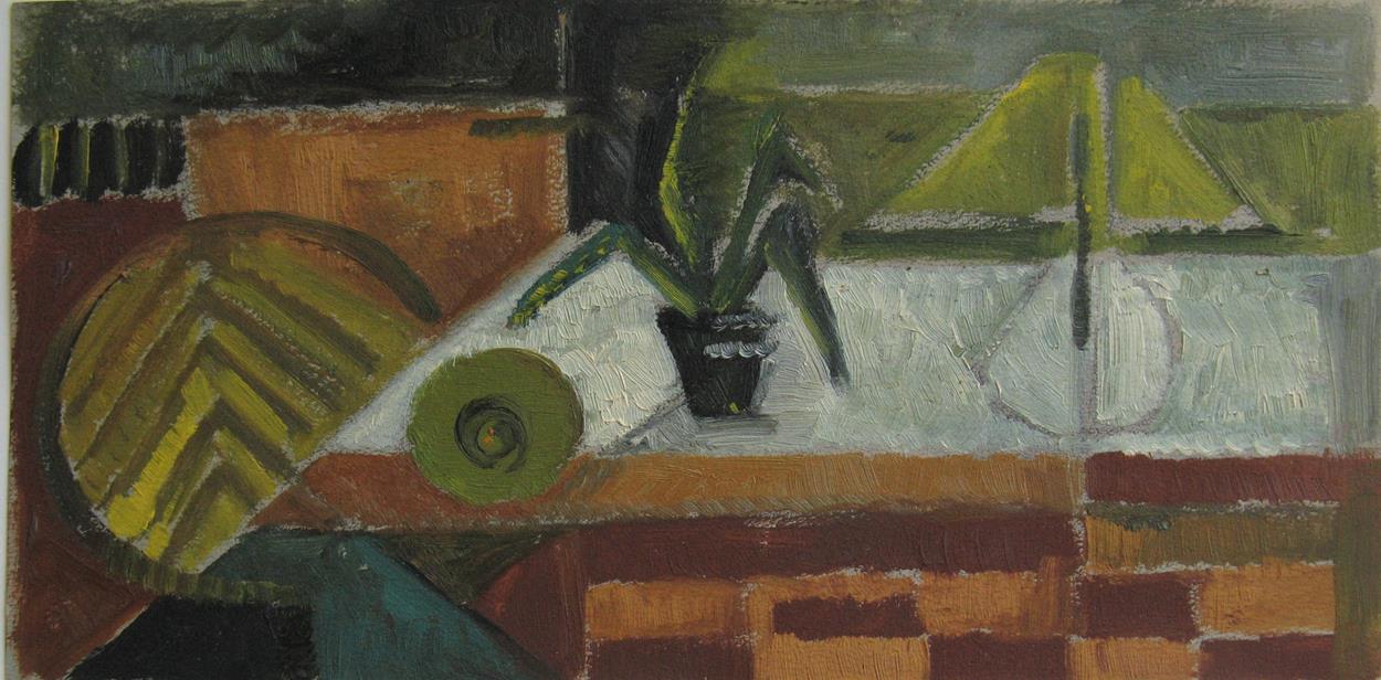 Huile sur carton, 1958-1960 environ 