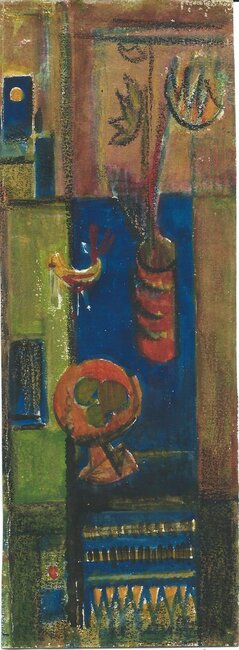 Préparation autour d' Intérieur à la pendule, 1963-65 * 