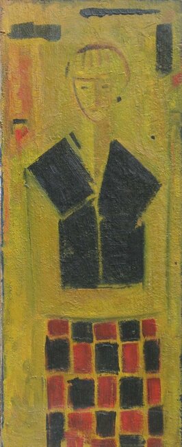 Le corsage noir [un autoportrait], préparation, 1957