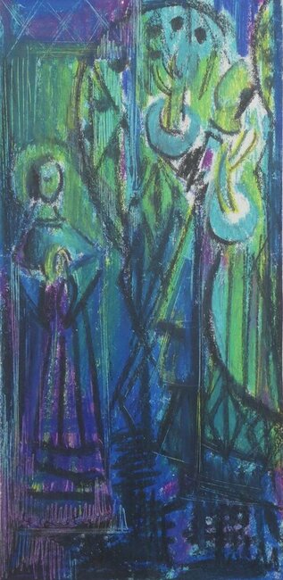 L'annonciation, préparation, 1958-65