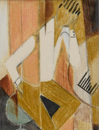 Jeune homme accoudé à table, 1960
