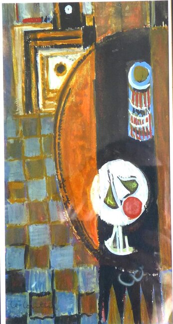 Intérieur à la pendule, préparation, 1963-65