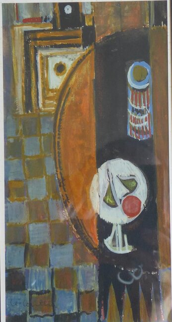 Intérieur à la pendule, préparation, 1963-65