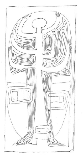 * Sans titre (autour de l'arbre 3 et 4), décembre 1972