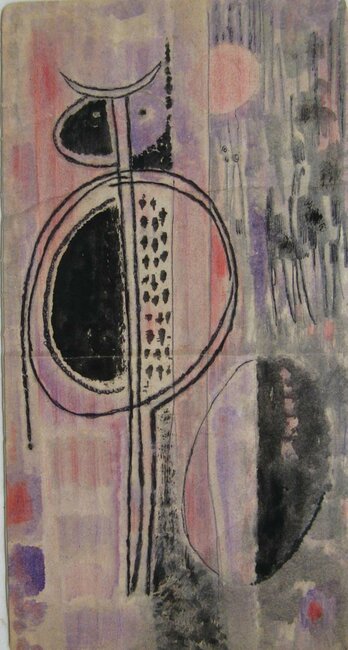 Huile sur carton, 1980