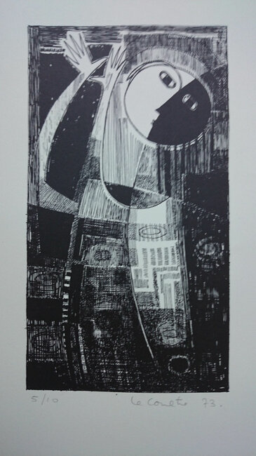 Orant, Lithographie, 1973