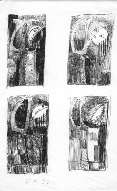 * Orant, préparations, 1972