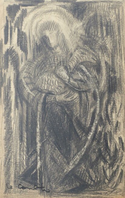 Dessin préparatoire pour Le Bon Pasteur, 1950-55