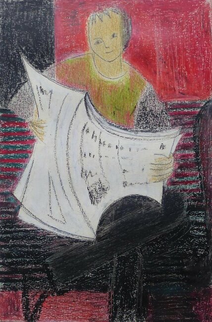 (Jeune homme au journal), 1958-1962 