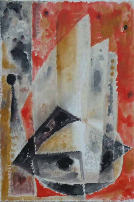Huile sur papier, 1970-80 