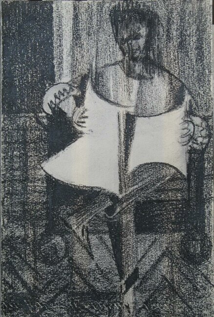 (jeune homme au journal), 1958-62