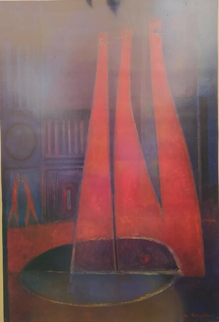 Huile sur papier, 1976 