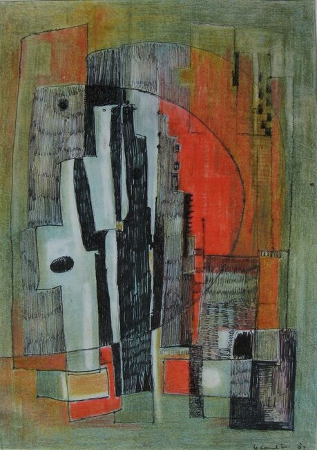 Pastel, stylo feutre, 1984 