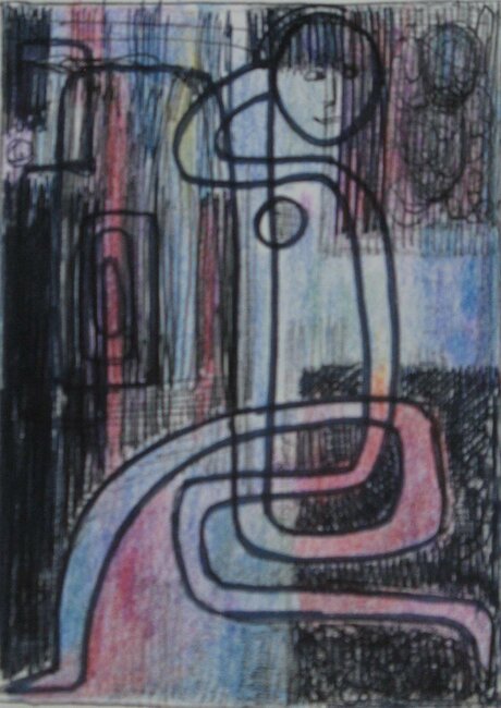 Pastel, feutre, 1971-75 