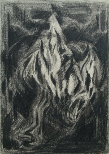 St Jean de la Croix, la Vive Flamme d'Amour, sans doute, 1952 environ 