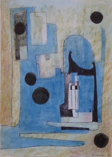 Pastel, stylo, 1984 
