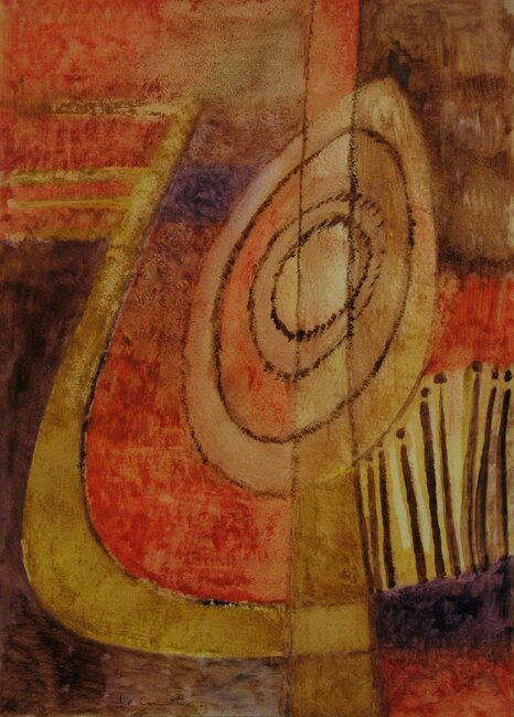 Huile sur papier, 1980 environ