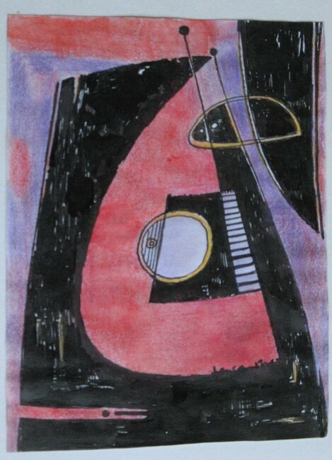 Pastel, feutre, 1975 env.