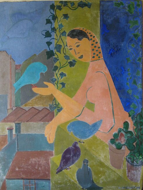 Les pigeons, 1945