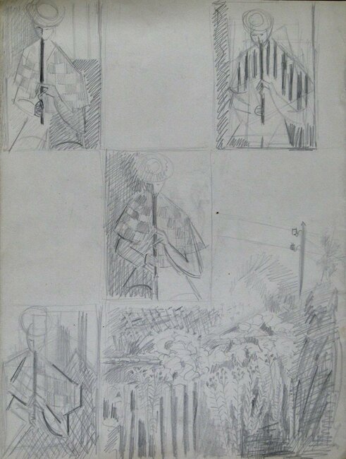 Dessins pour Le Pipeau, 1957