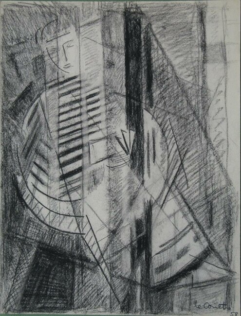 (jeune homme au fauteuil), 1958