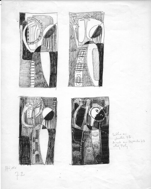 * Orant, préparations, 1972