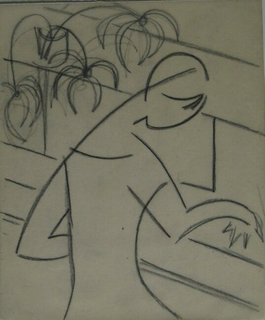 Dessin sur papier calque, 1960 environ 