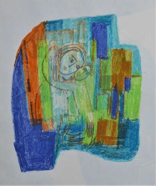 Vierge à l'enfant, vers 1970