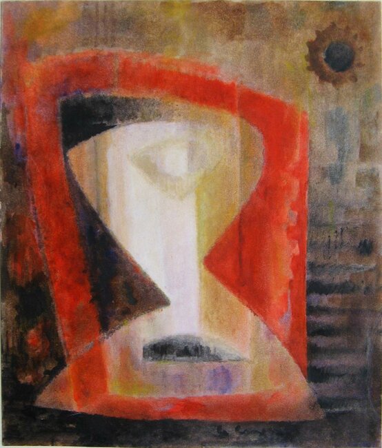 Huile sur papier, 1975 environ
