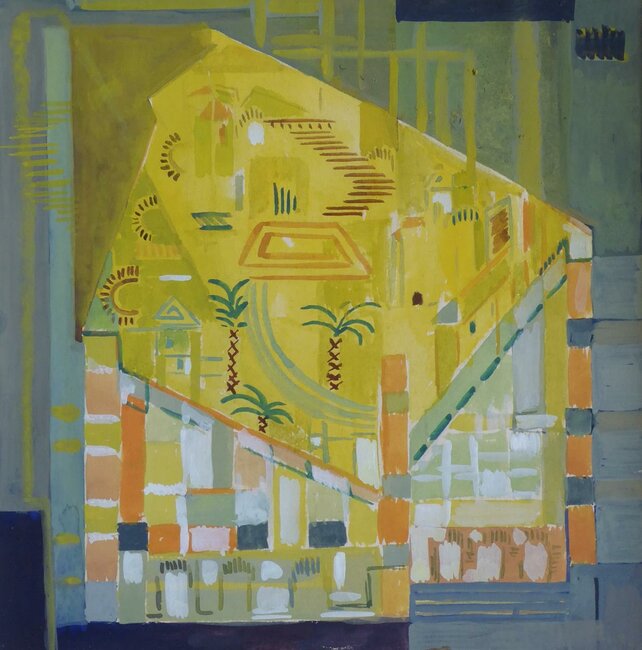 Étude gouache pour la Jérusalem céleste, 1958 environ