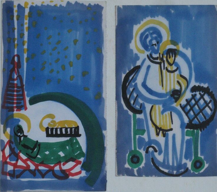 Nativité et Vierge à l'enfant, 1970 environ 