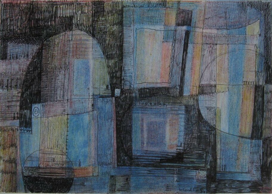 Pastel, stylo feutre, 1984 