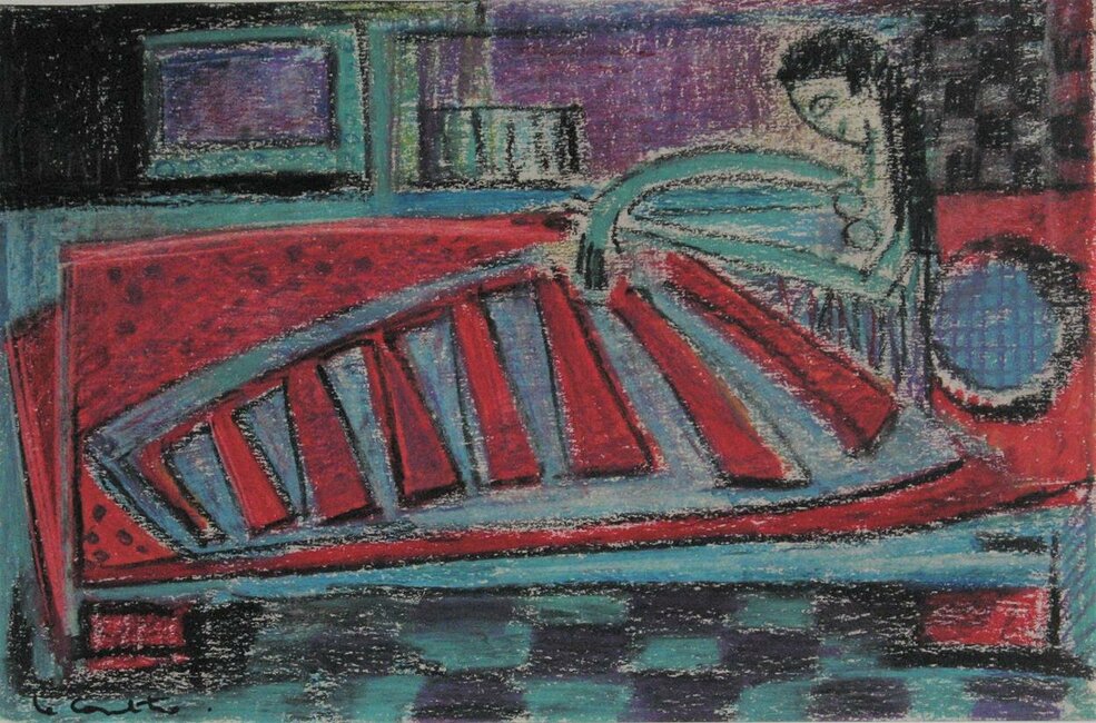 Femme allongée, 1965-70
